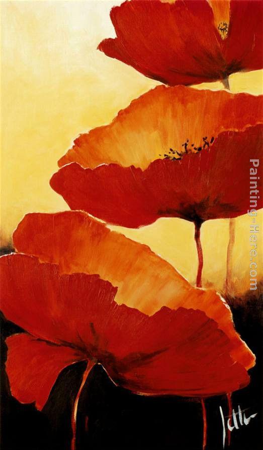 2011 Three Red Poppies II